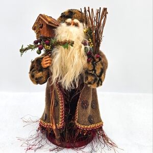 Vintage Rustic Santa Claus Centerpiece Christmas Ornament - 13" Tall**